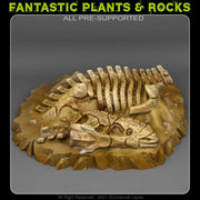 T-Rex Fossil Scatter Terrain - Fantastic Plants and Rocks 
