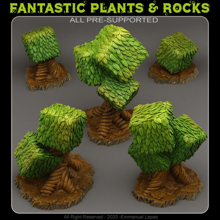 Red Queen's trees Scatter Terrain - Fantastic Plants and Rocks 