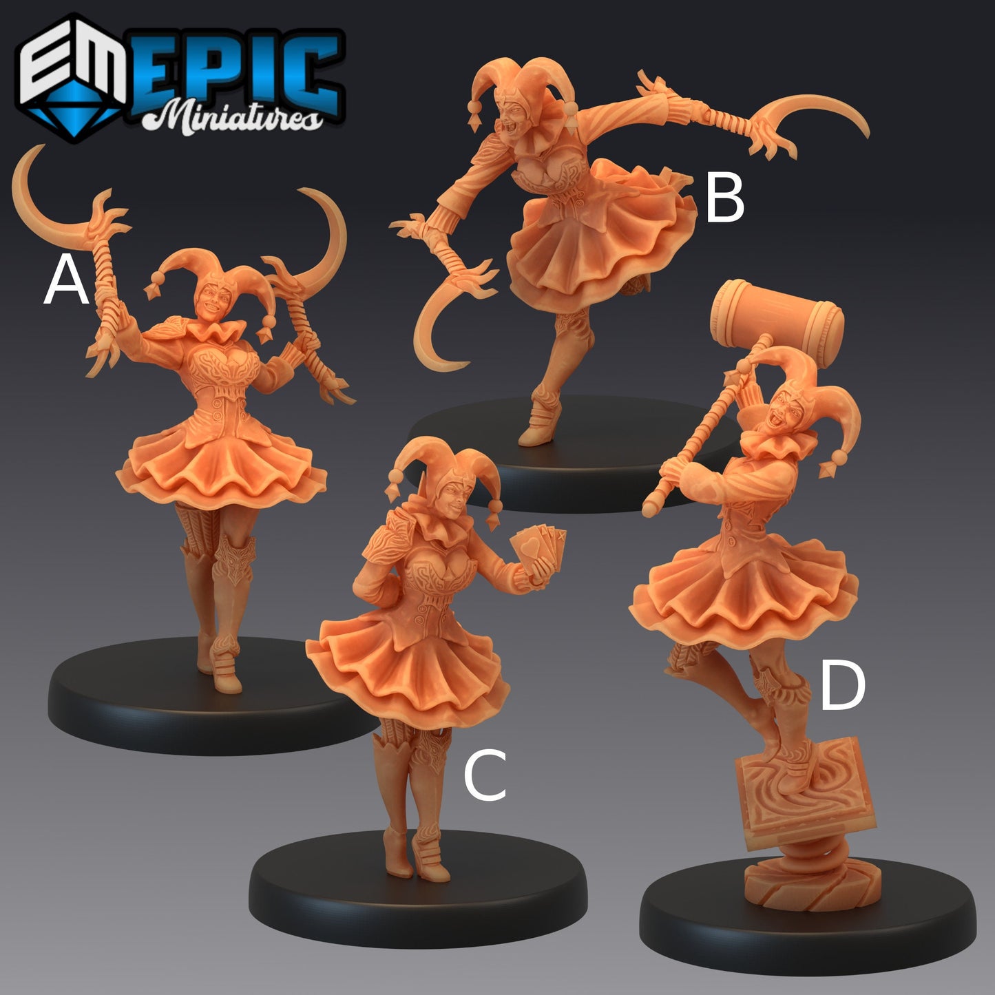 Harlequin Mad Girl - Epic Miniatures 
