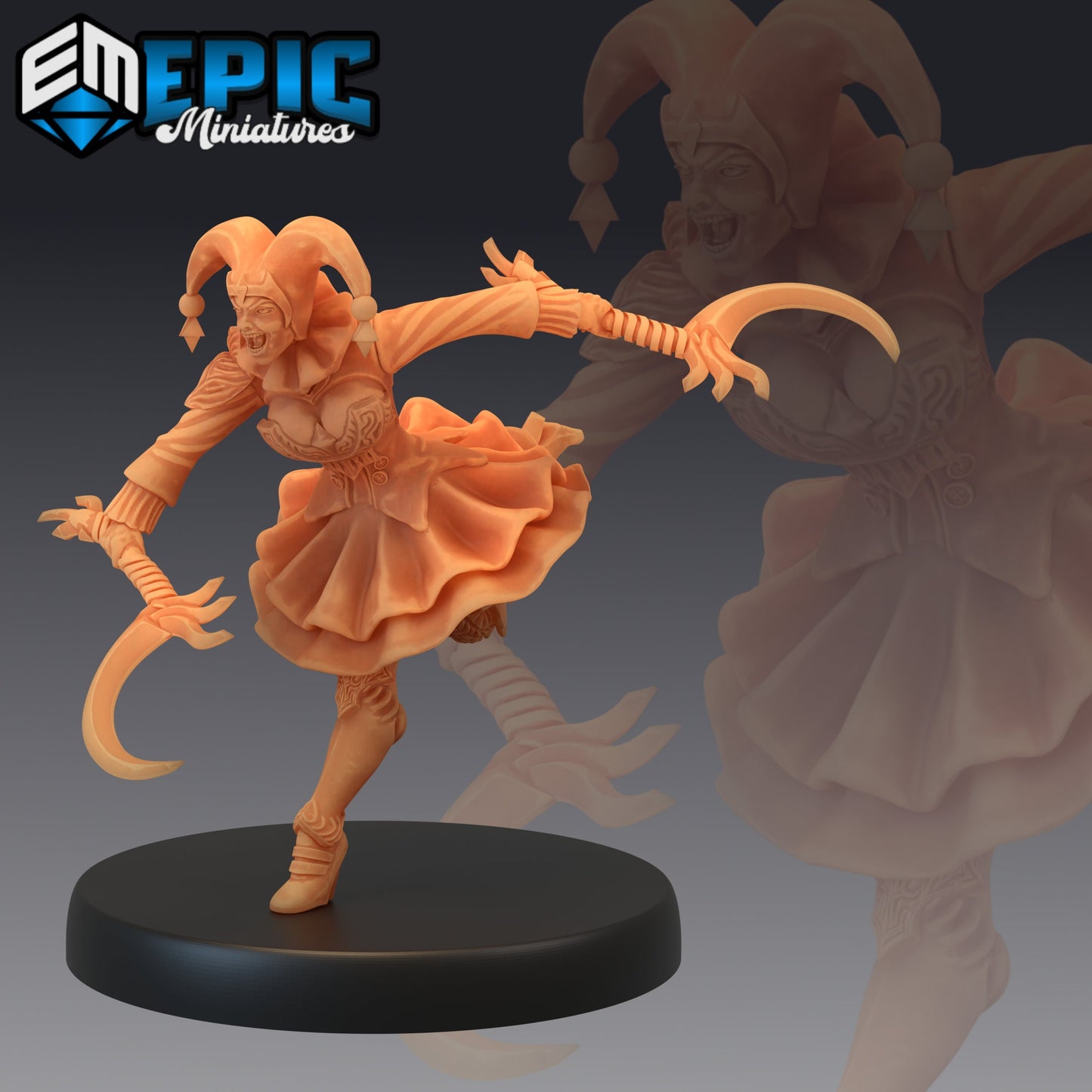 Harlequin Mad Girl - Epic Miniatures 