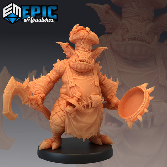 Fishfolk Tavern Cook - Epic Miniatures 