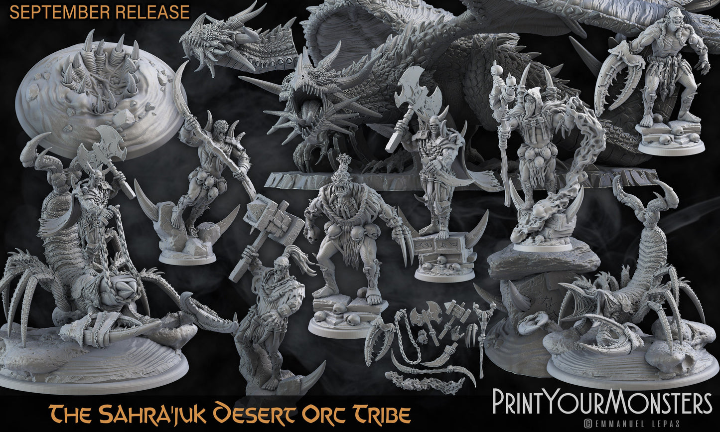 Dune Lurker Sand Worm - Print Your Monsters 