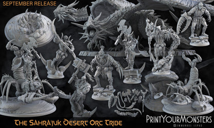 Dune Lurker Sand Worm - Print Your Monsters 