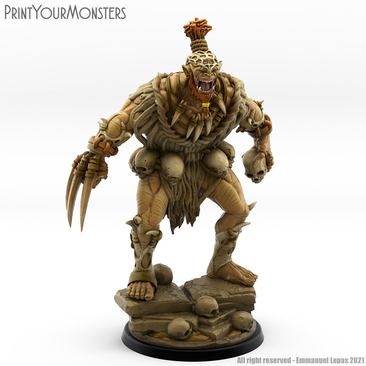 Orc Warrior - Print Your Monsters