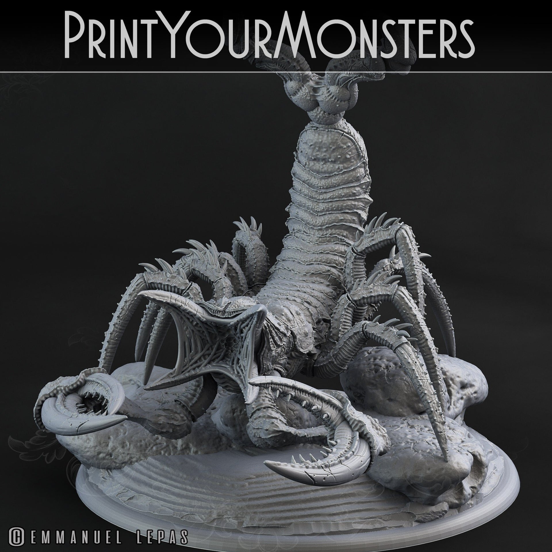Piskoramli Sand Fisher - Print Your Monsters 