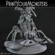 Orc Champion with Sand Fisher Mount - Print Your Monsters 