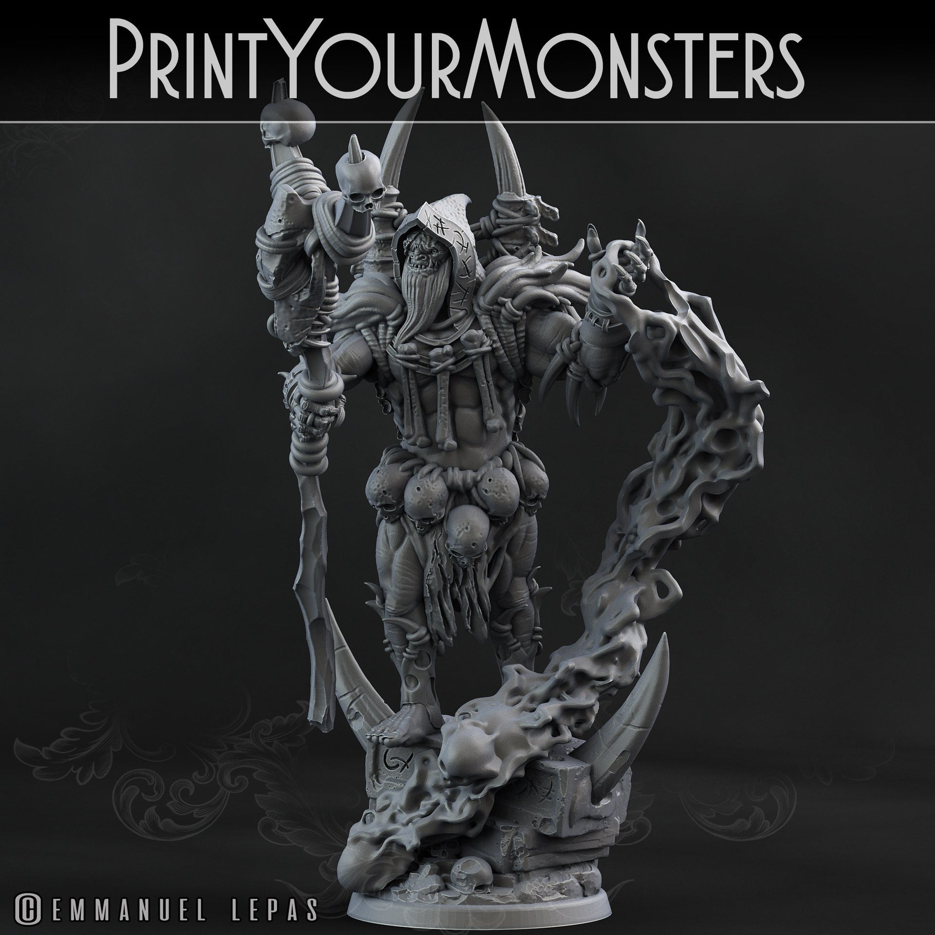 Orc Shaman - Print Your Monsters 
