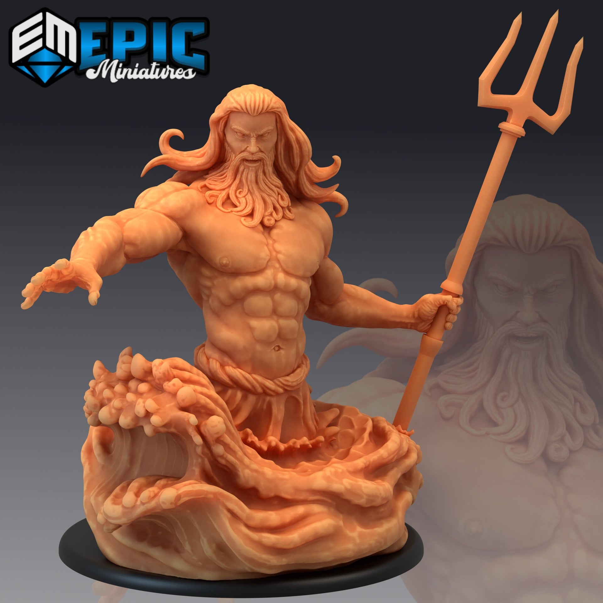 Sea God Poseidon - Epic Miniatures 