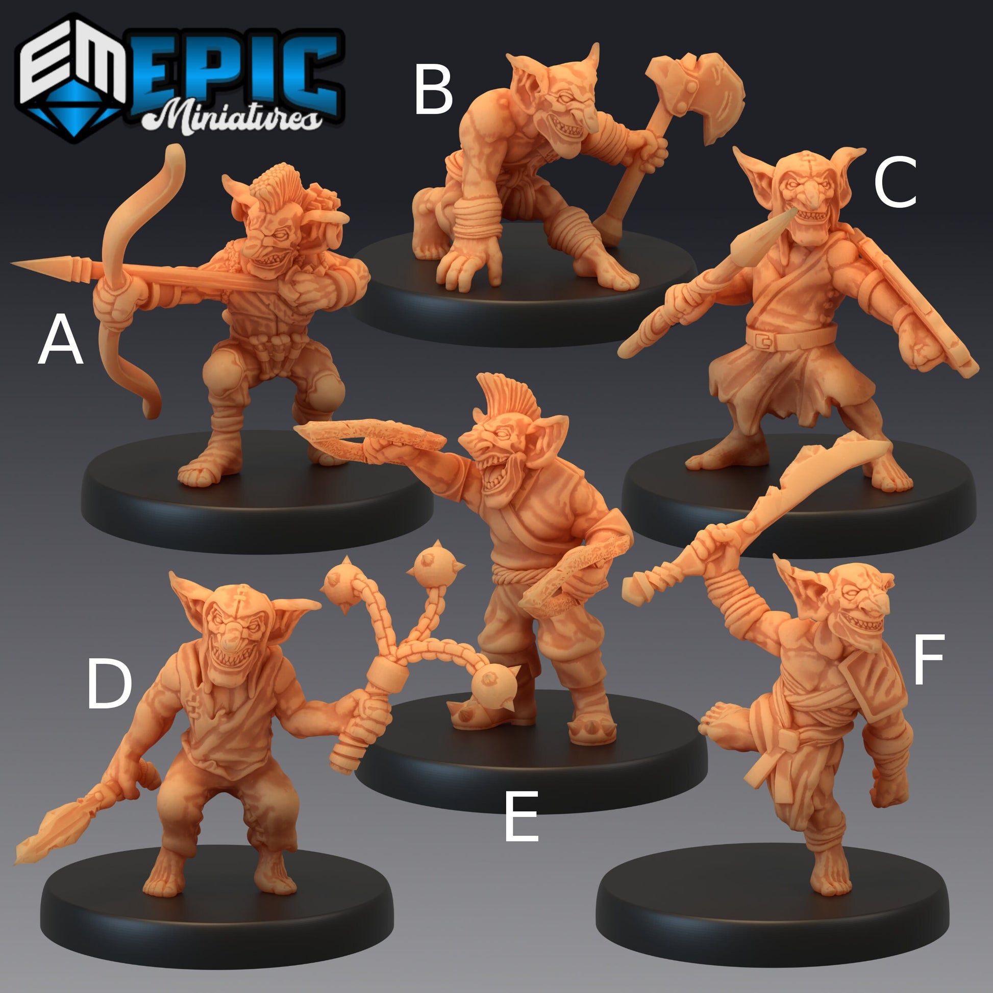 Wicked Goblin Tribe - Epic Miniatures 