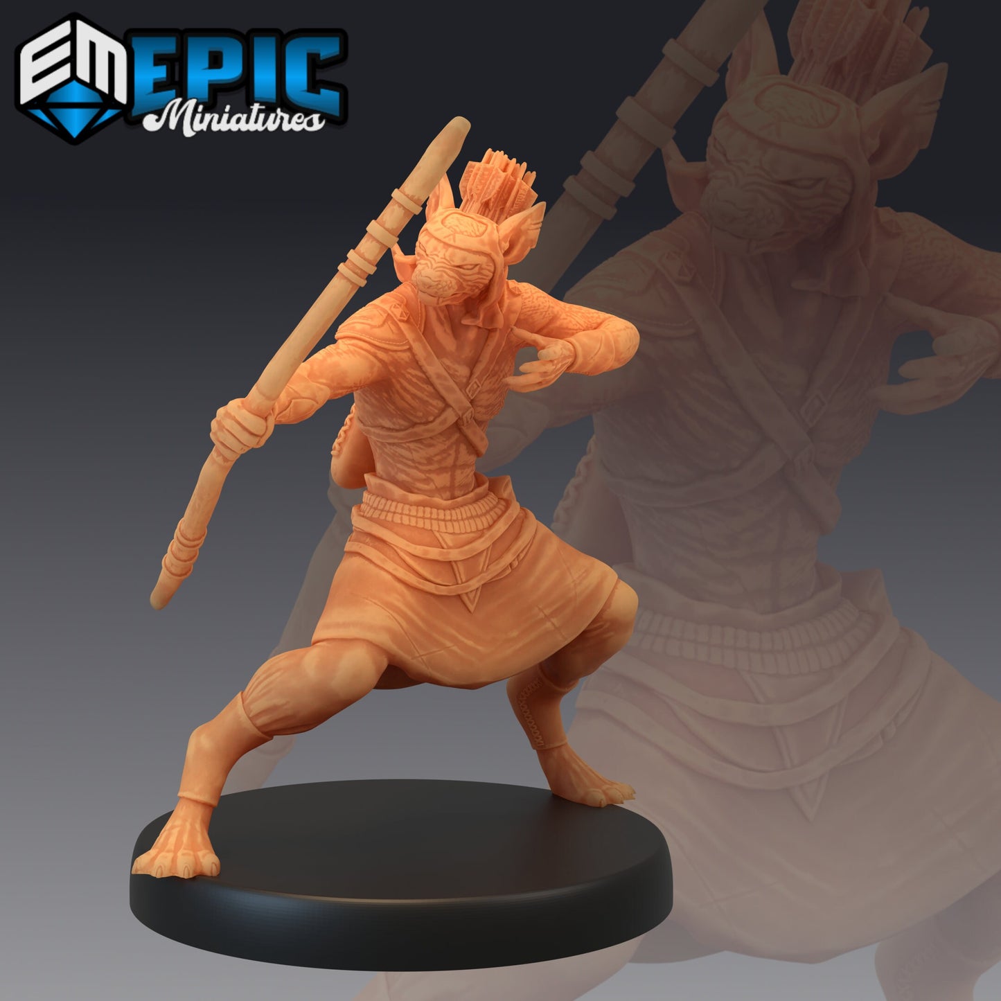 Catfolk Sphyinx - Epic Miniatures 