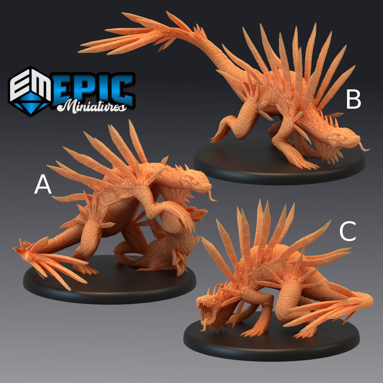 Spiky Lizard - Epic Miniatures