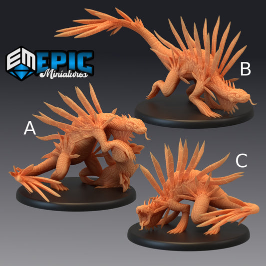 Spiky Lizard - Epic Miniatures 