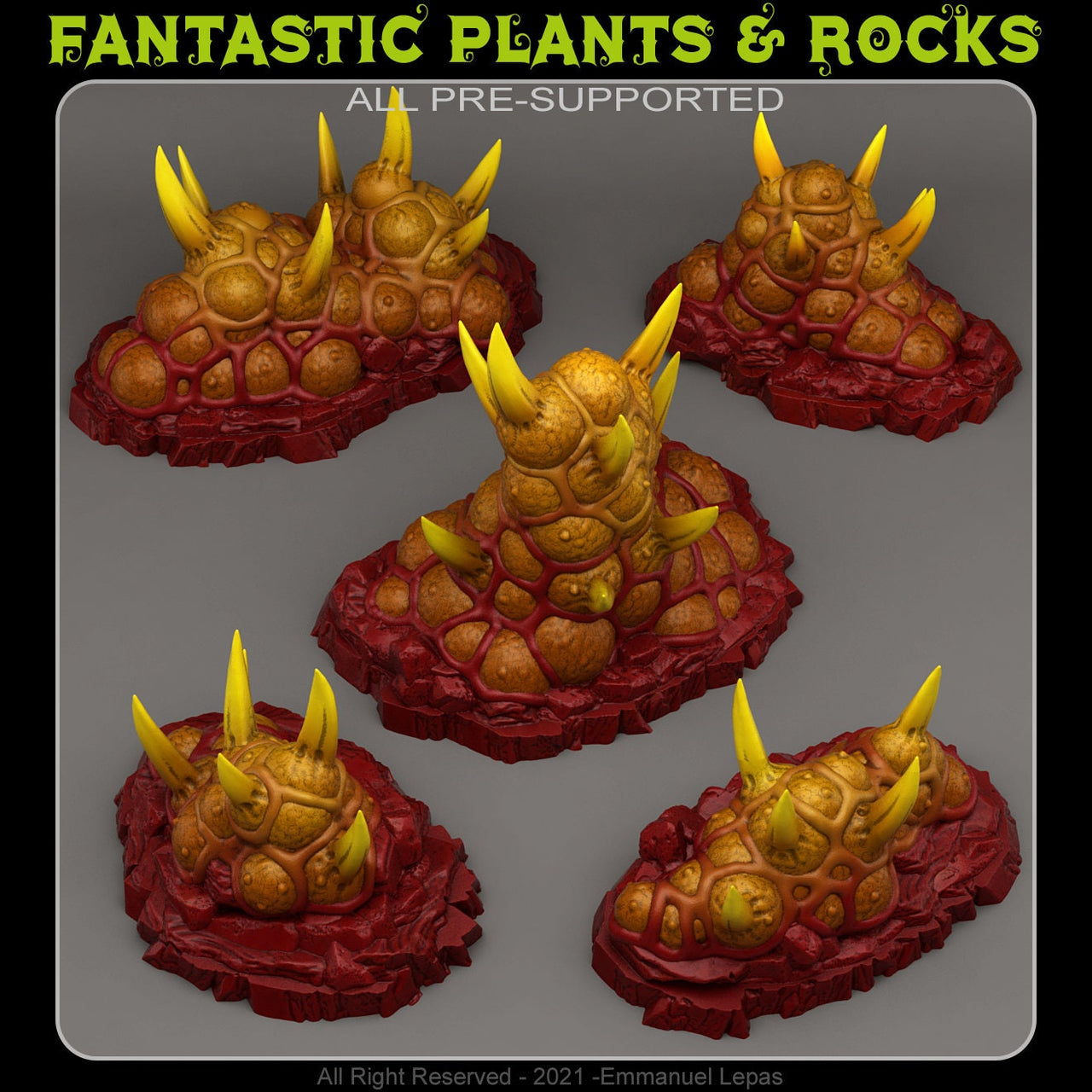 Dangerous Aberration Plants  Scatter Terrain - Fantastic Plants and Rocks