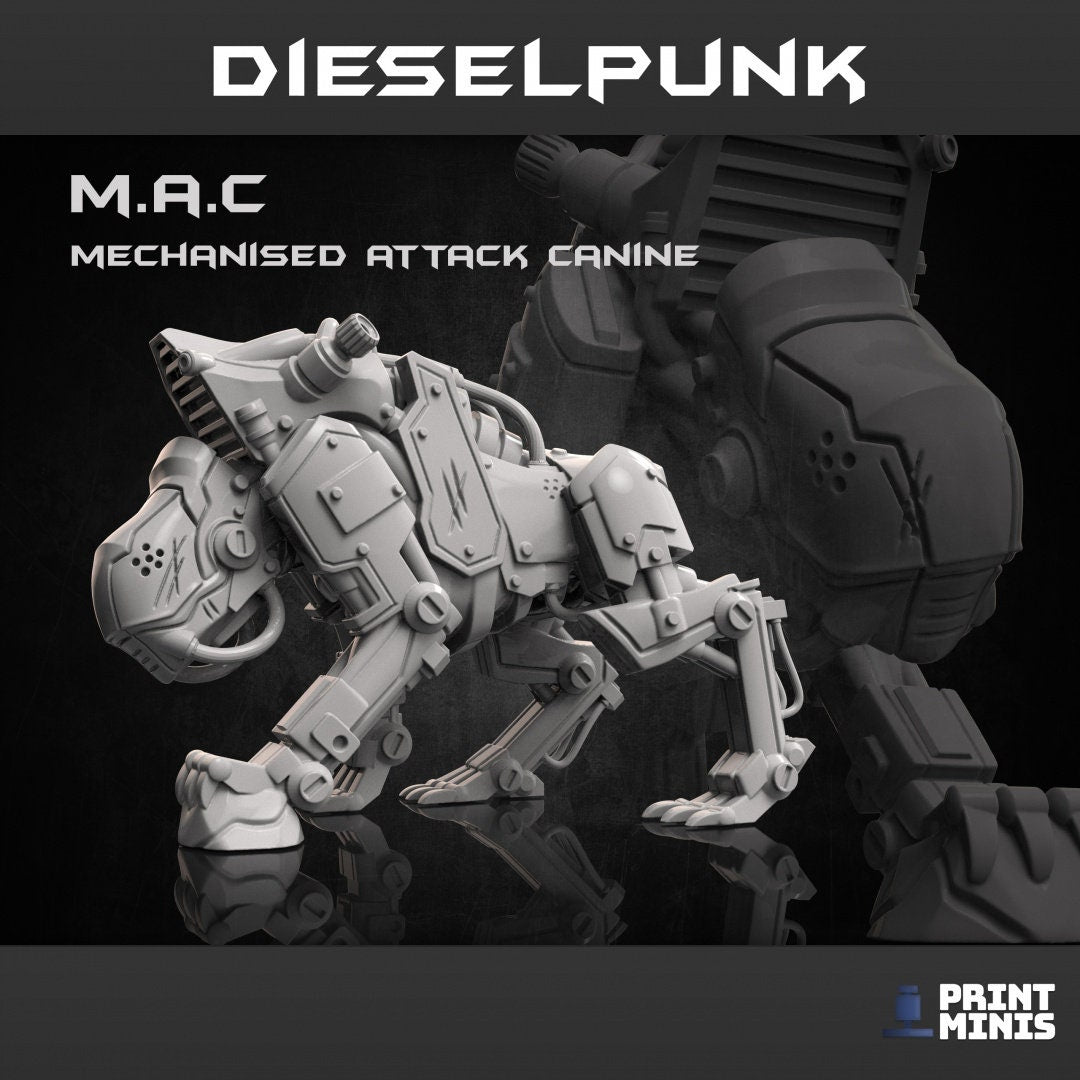 Mechanized Attack Canine - Print Minis 