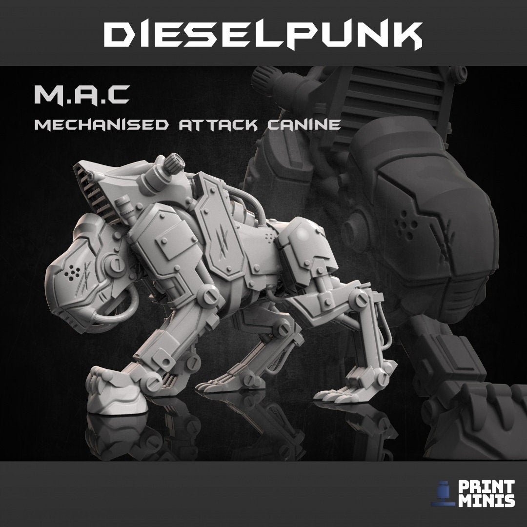 Mechanized Attack Canine - Print Minis