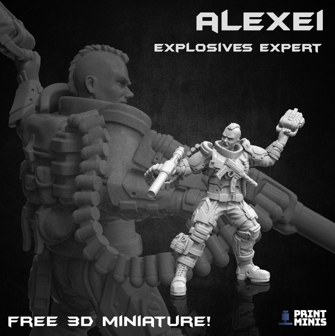 Explosive Expert Alexei - Print Minis 
