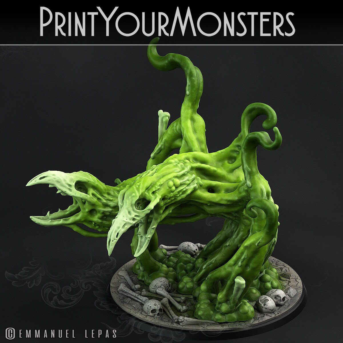 Sentient Vulture Ooze Monster - Print Your Monsters 
