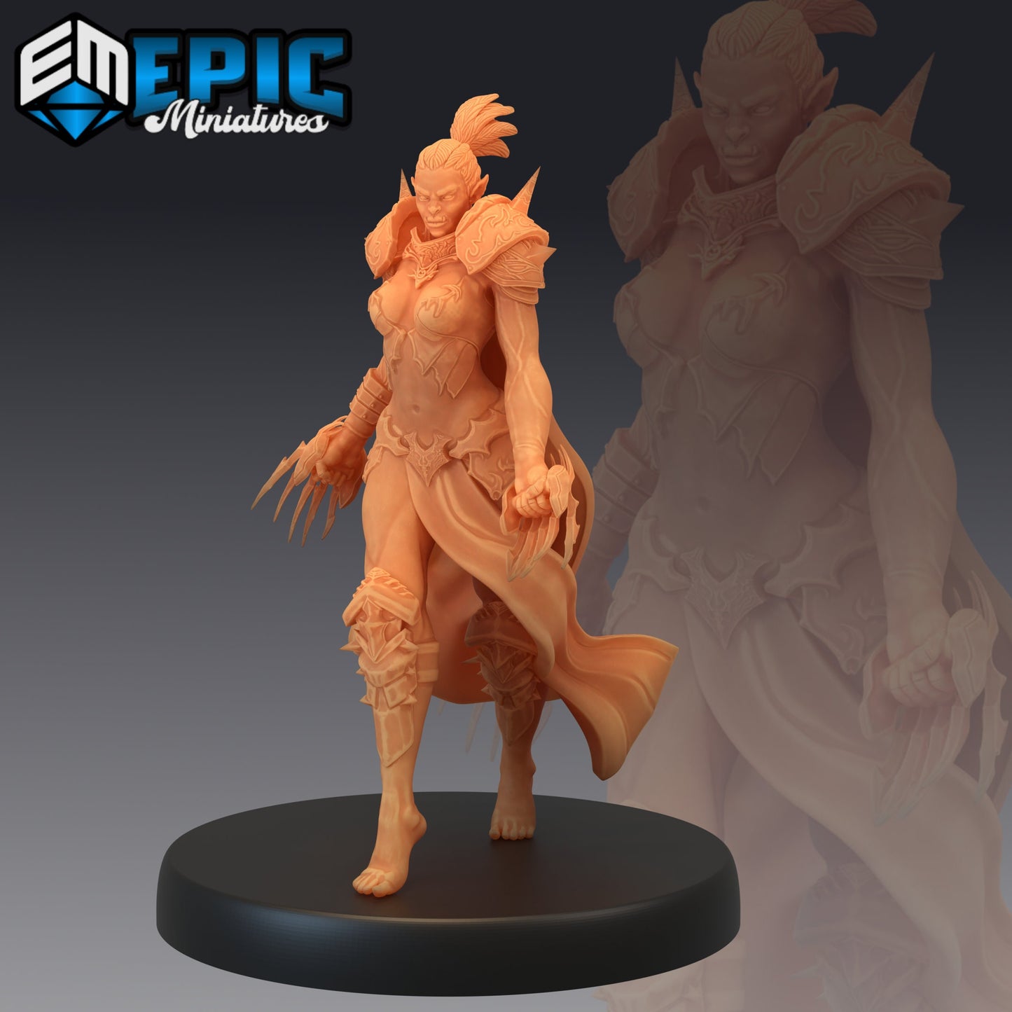 Orc Female - Epic Miniatures 