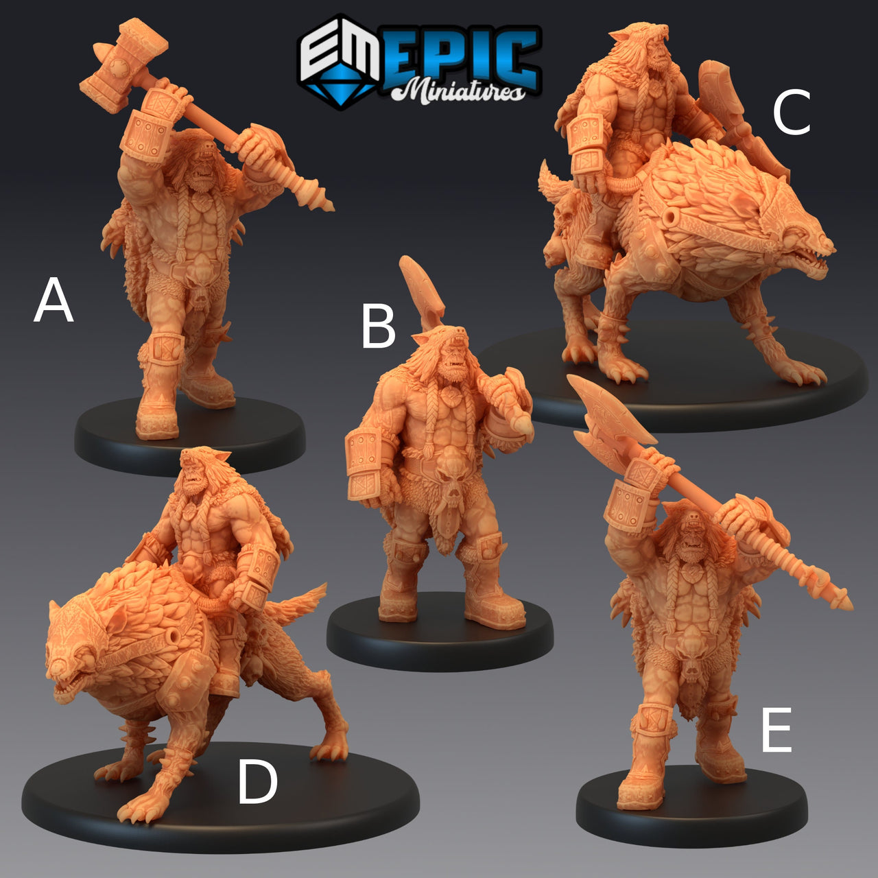 Orc Warg Tamer - Epic Miniatures 