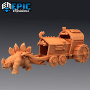 Thunder Dino and War Wagon - Epic Miniatures 