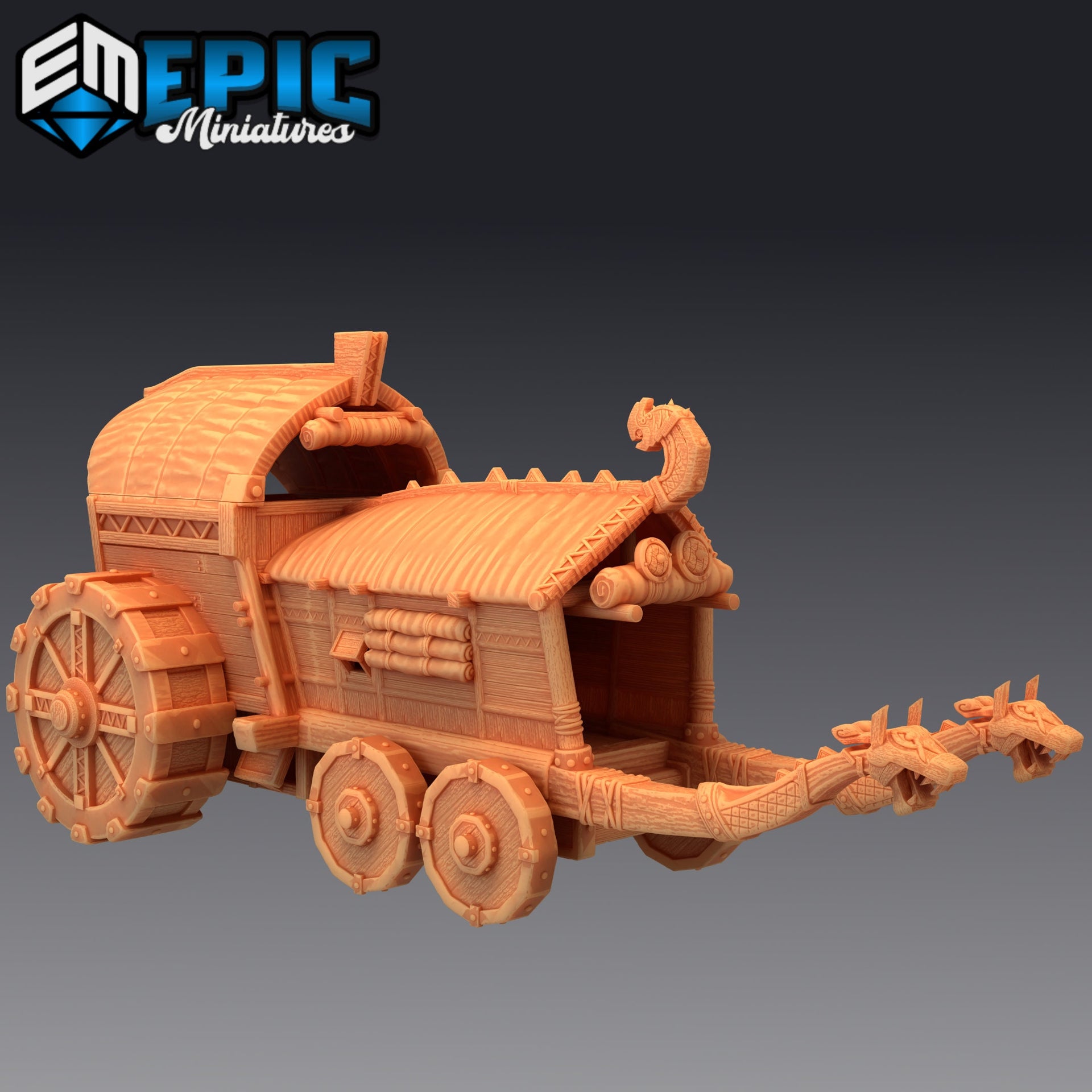 Thunder Dino and War Wagon - Epic Miniatures 