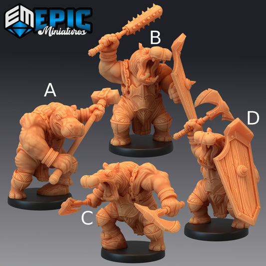 Hippo Warrior - Epic Miniatures 