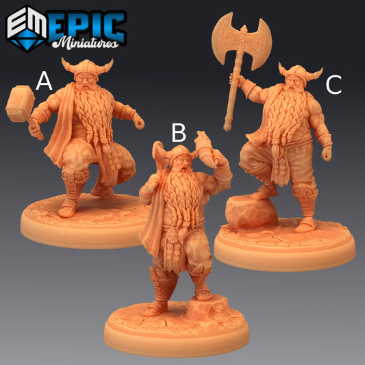 Adventurer Dwarf - Epic Miniatures 