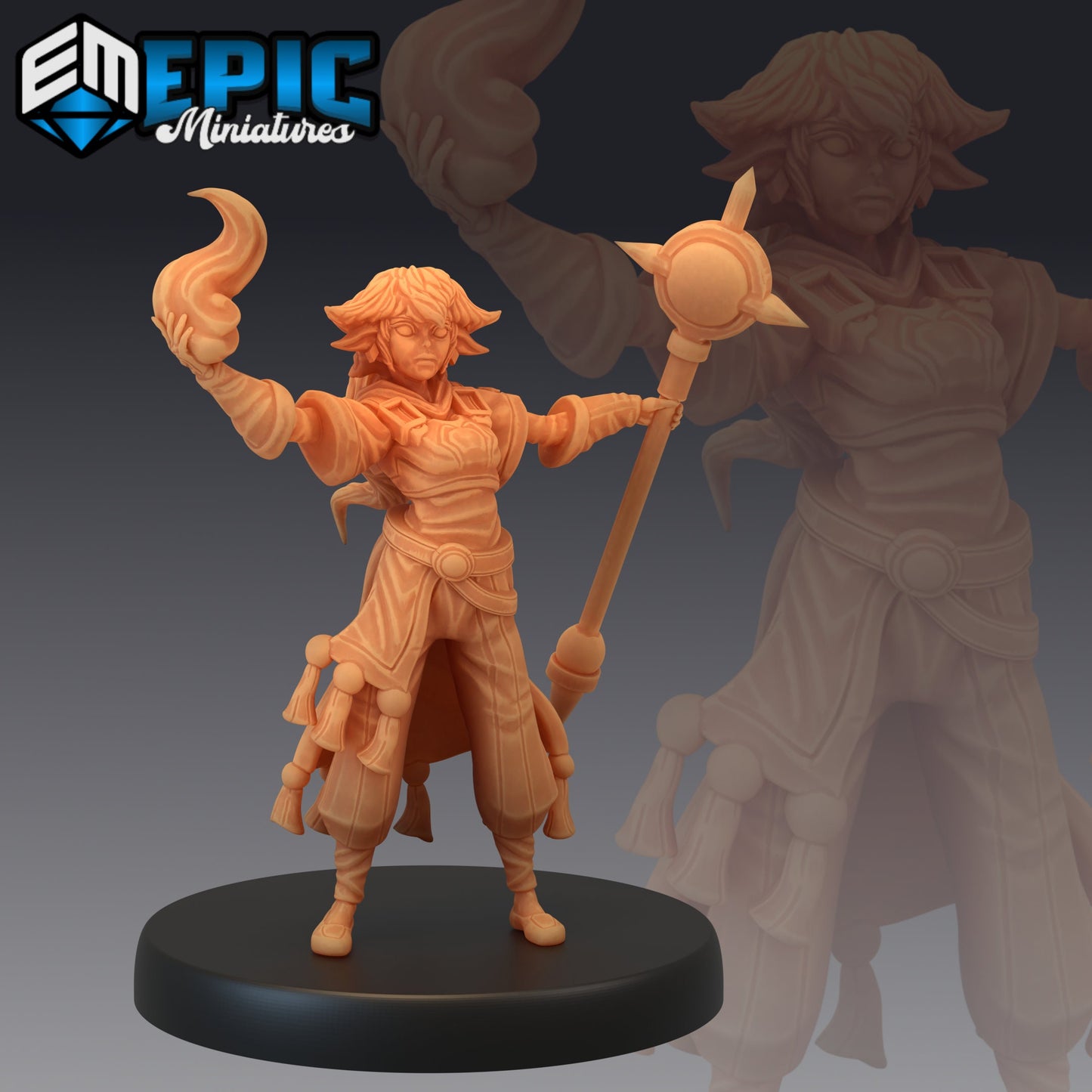 Half Gnome Mage - Epic Miniatures 