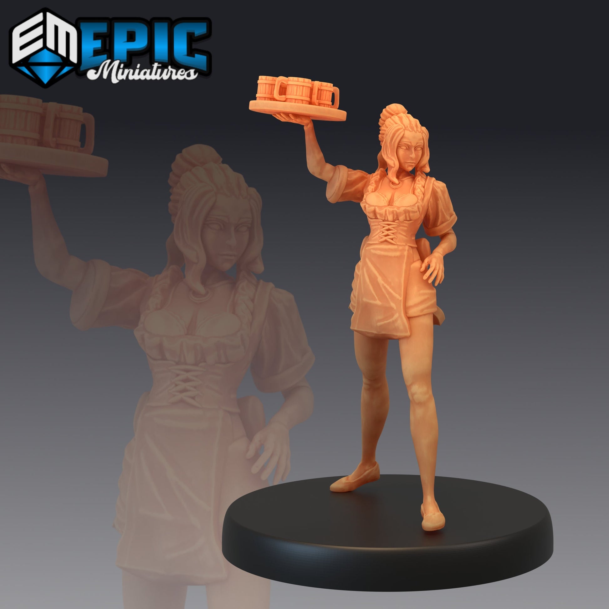 Tavern Waitress - Epic Miniatures 
