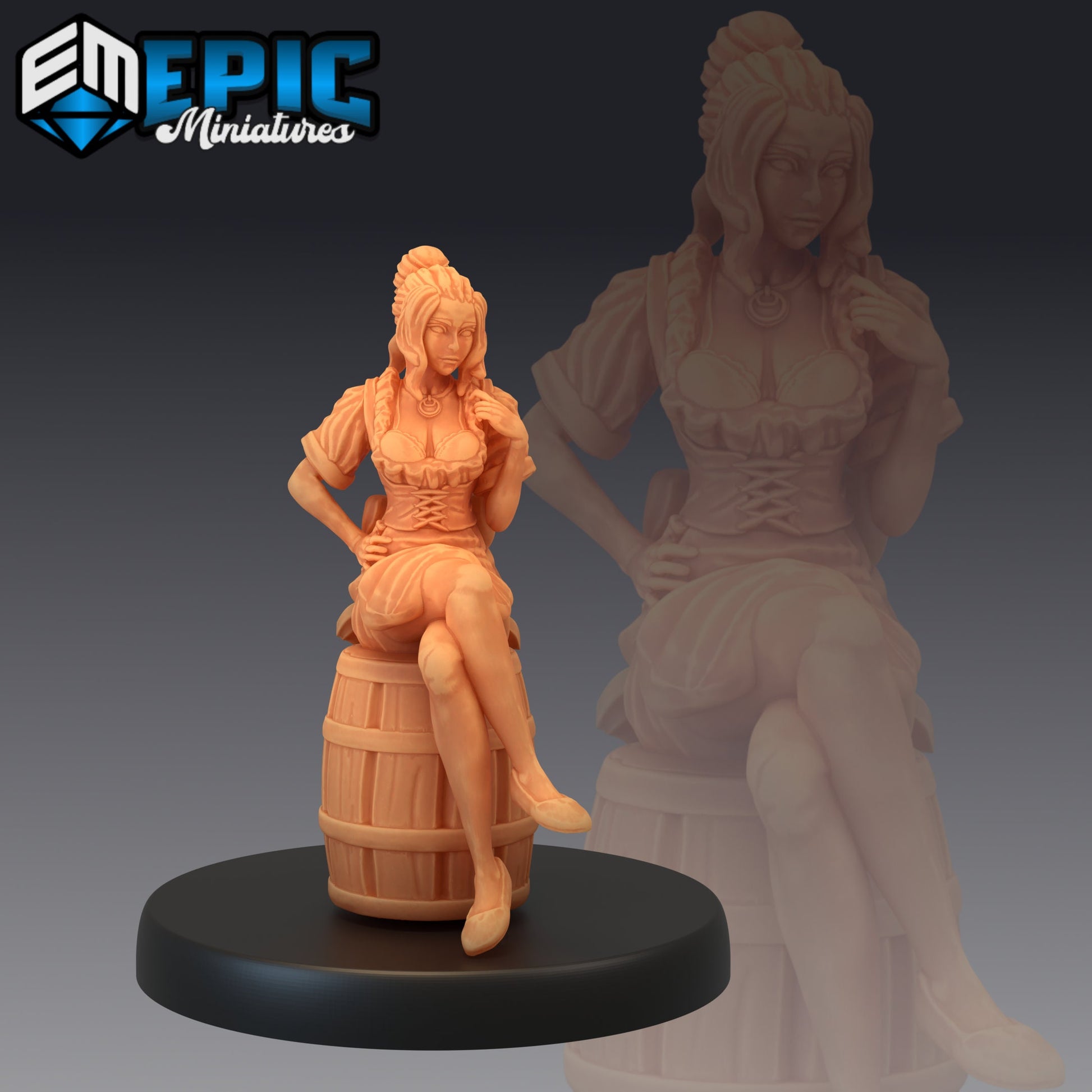 Tavern Waitress - Epic Miniatures 