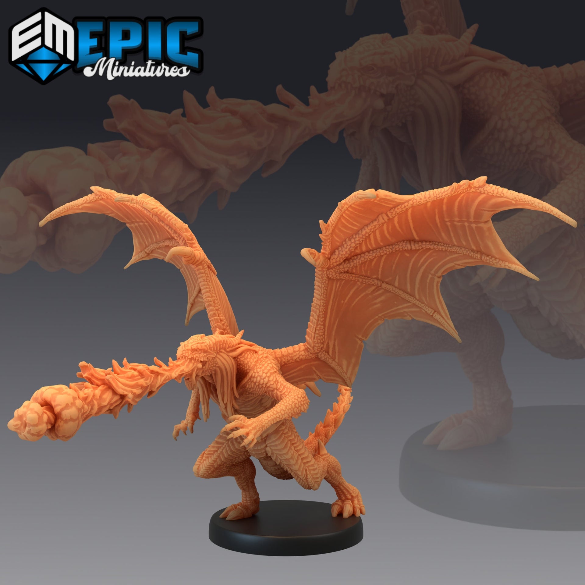 Draconic Demon Red - Epic Miniatures 