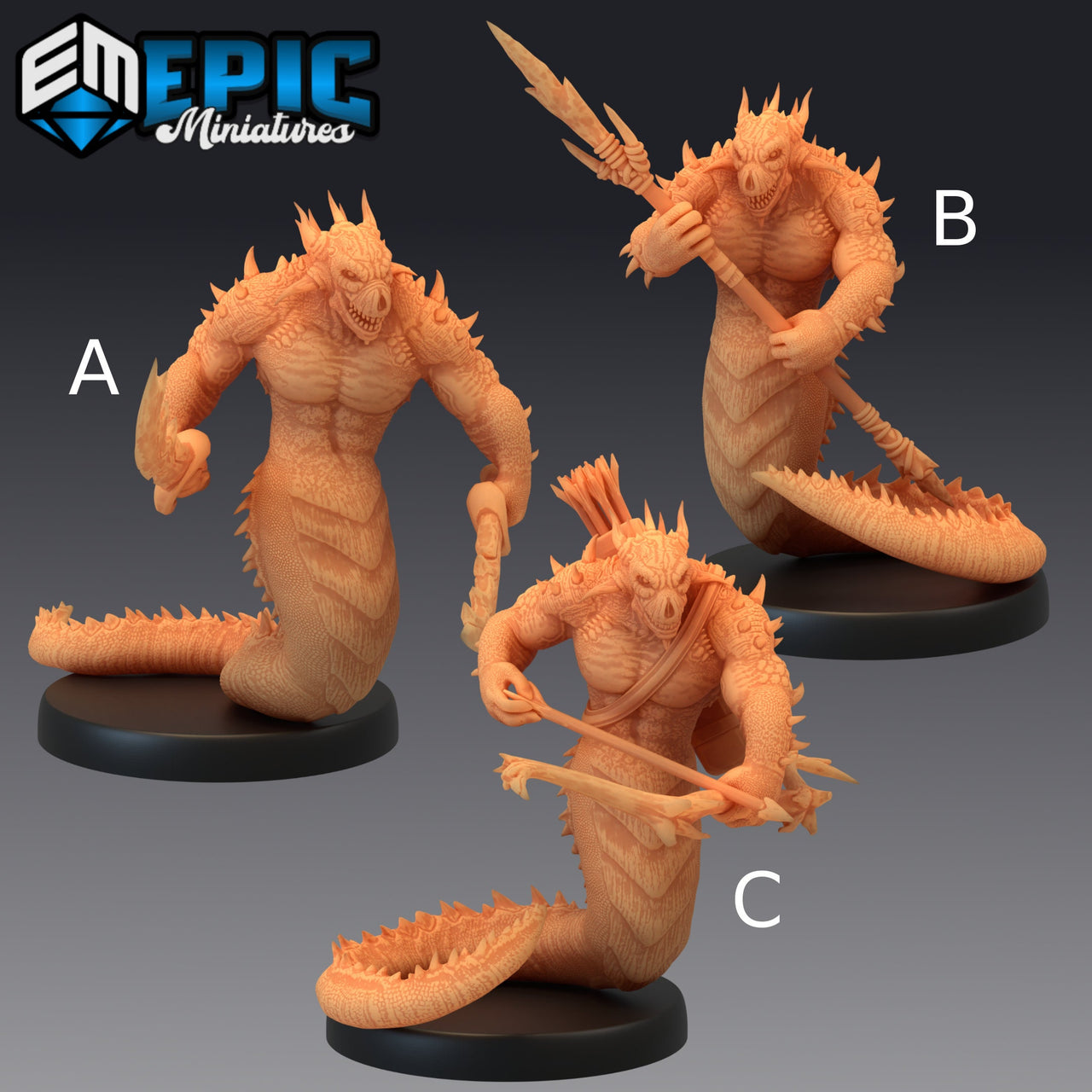 Fire Salamander - Epic Miniatures 