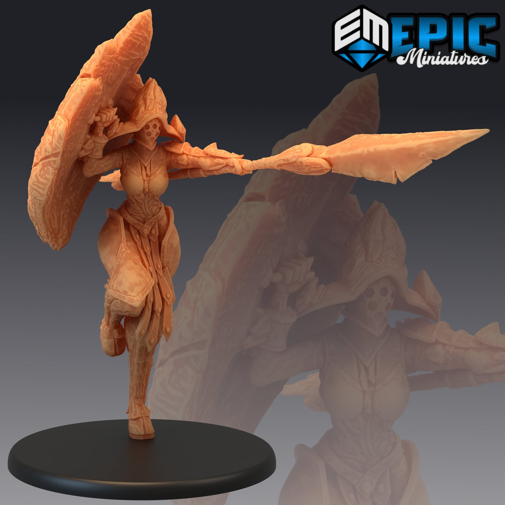 Gaia Shield Maiden - Epic Miniatures 