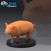 Farm Animal Pig - Epic Miniatures 