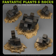 Abstract Deset Rocks Scatter Terrain - Fantastic Plants and Rocks 