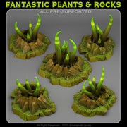 Mystic Tentacle Plants Scatter Terrain - Fantastic Plants and Rocks 