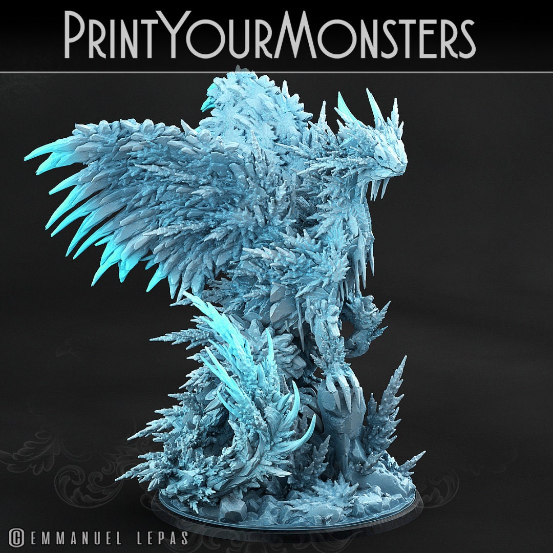 Hoarfrost Ice Dragon - Print Your Monsters 