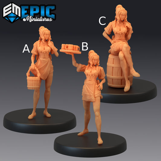 Tavern Waitress - Epic Miniatures 