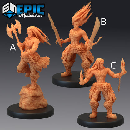 Fire Genasi - Epic Miniatures 