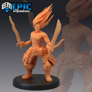 Fire Genasi - Epic Miniatures 