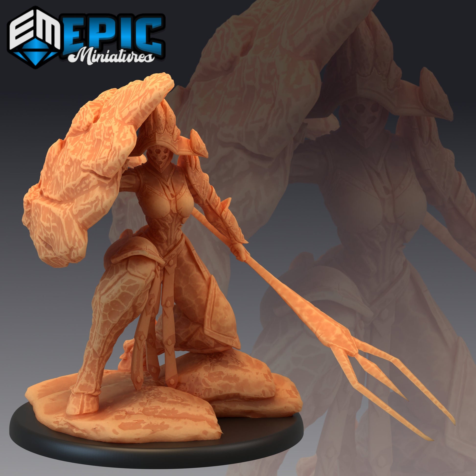 Gaia Shield Maiden - Epic Miniatures 