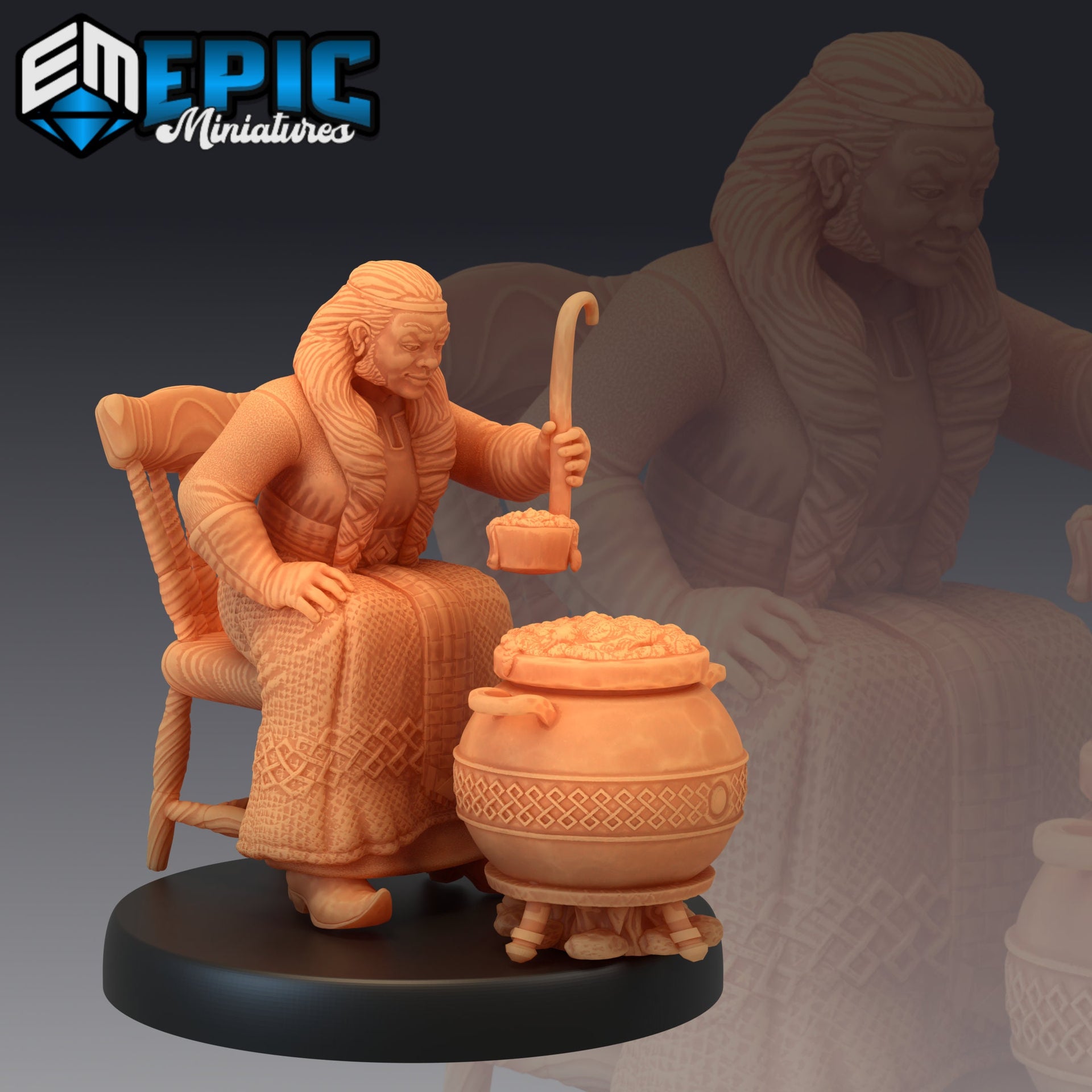 Fire Dwarf Female - Epic Miniatures 