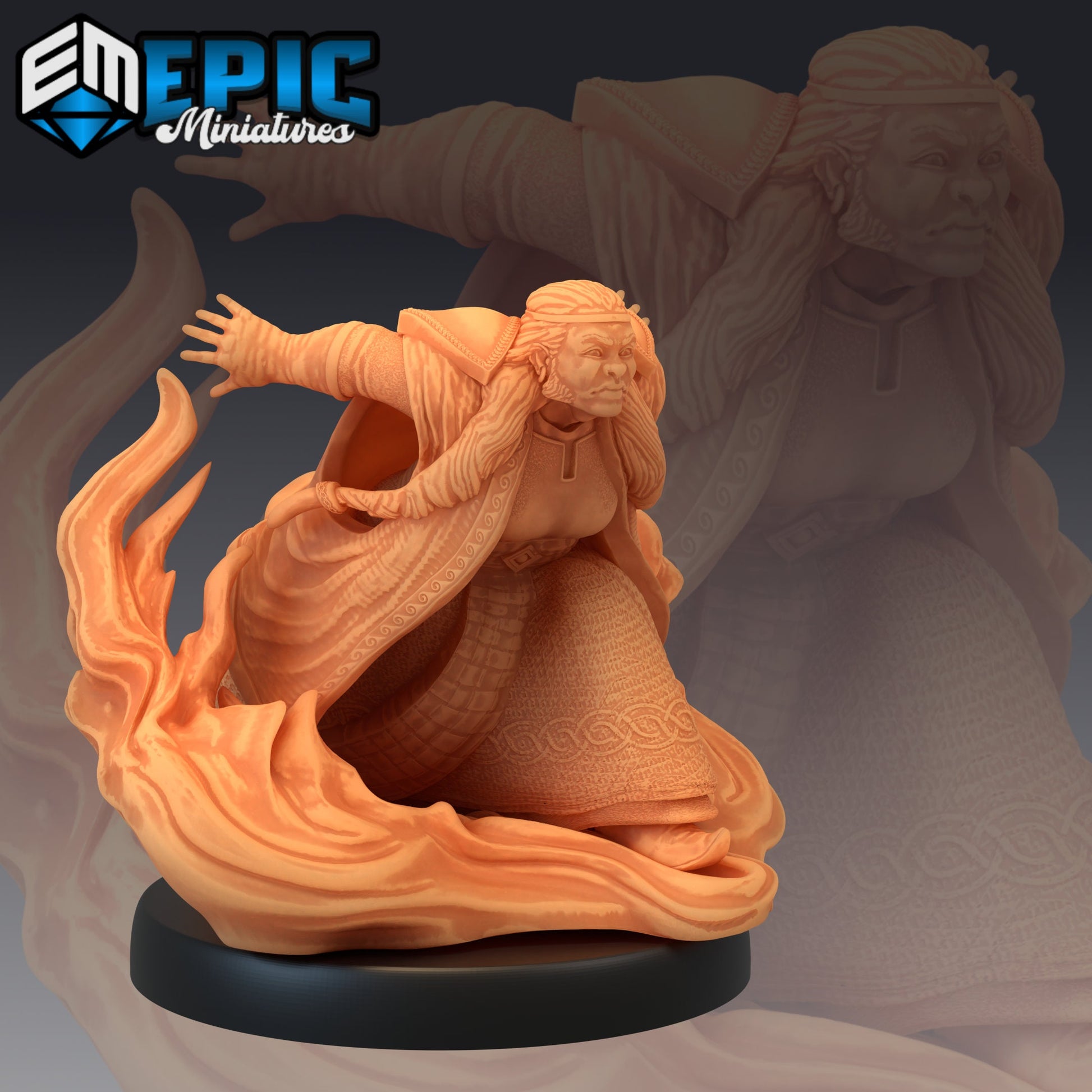 Fire Dwarf Female - Epic Miniatures 