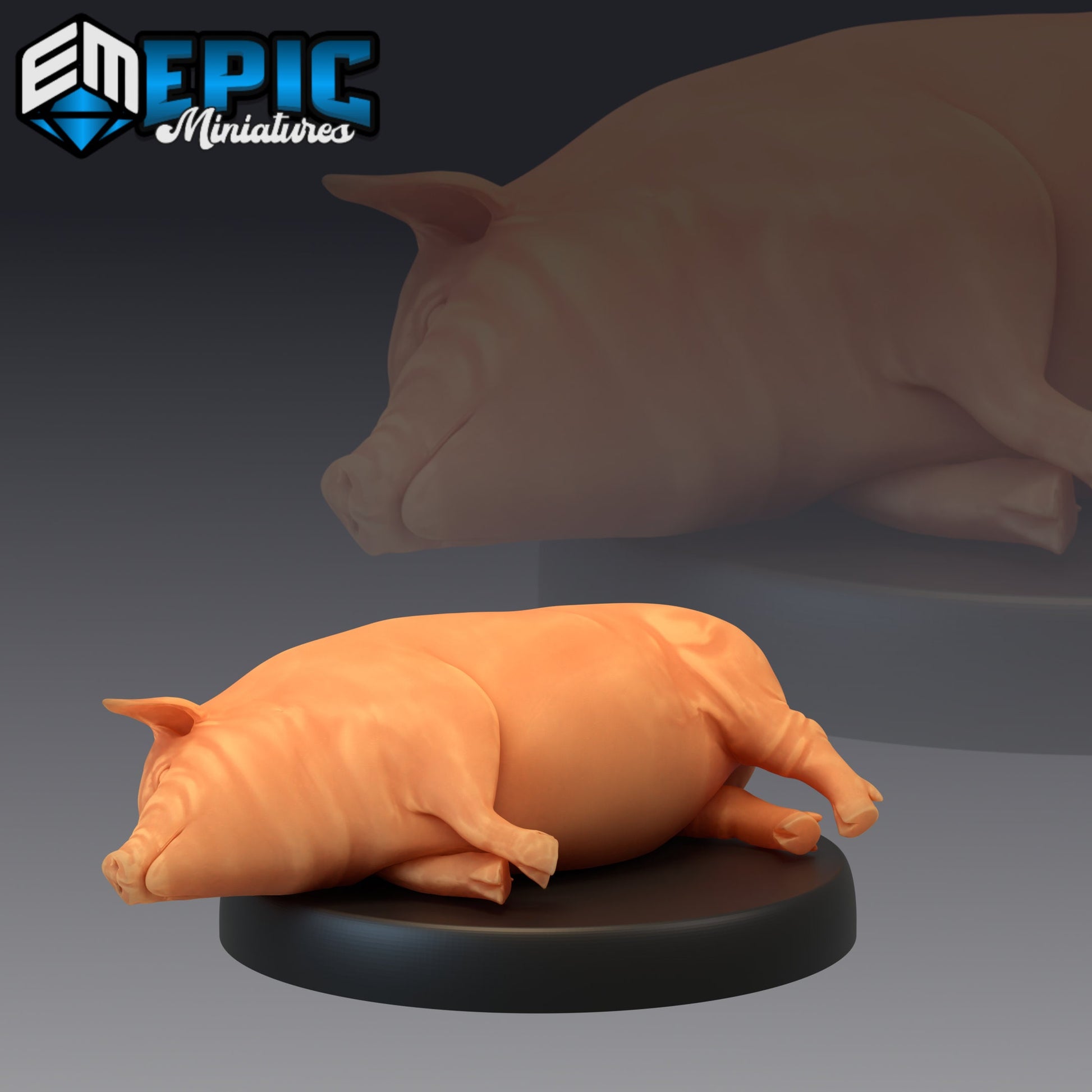 Farm Animal Pig - Epic Miniatures 