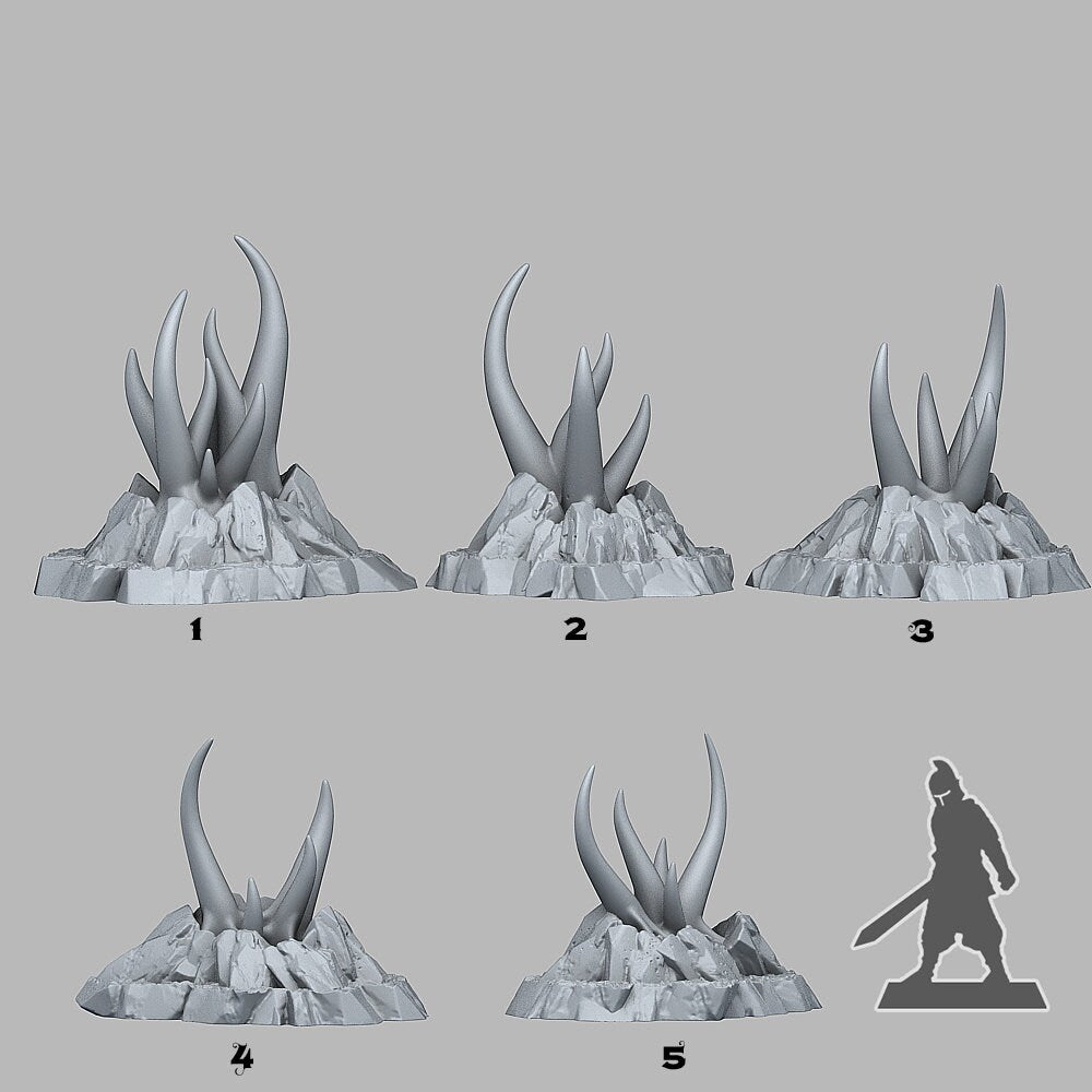 Mystic Tentacle Plants Scatter Terrain - Fantastic Plants and Rocks 