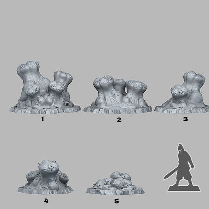 Organic Mushroom Scatter Terrain - Fantastic Plants and Rocks 