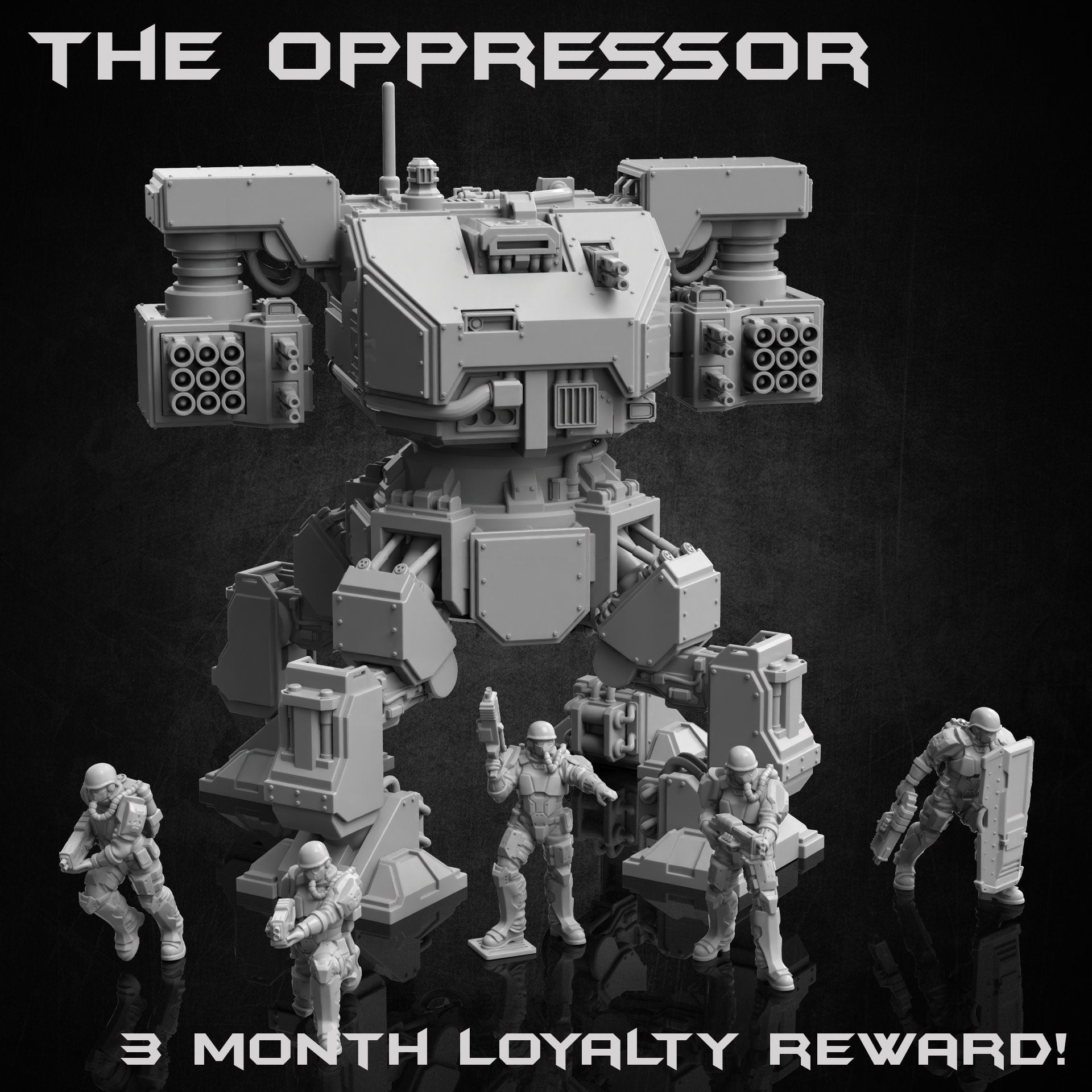 The Oppressor, Comabt Mech - Print Minis 