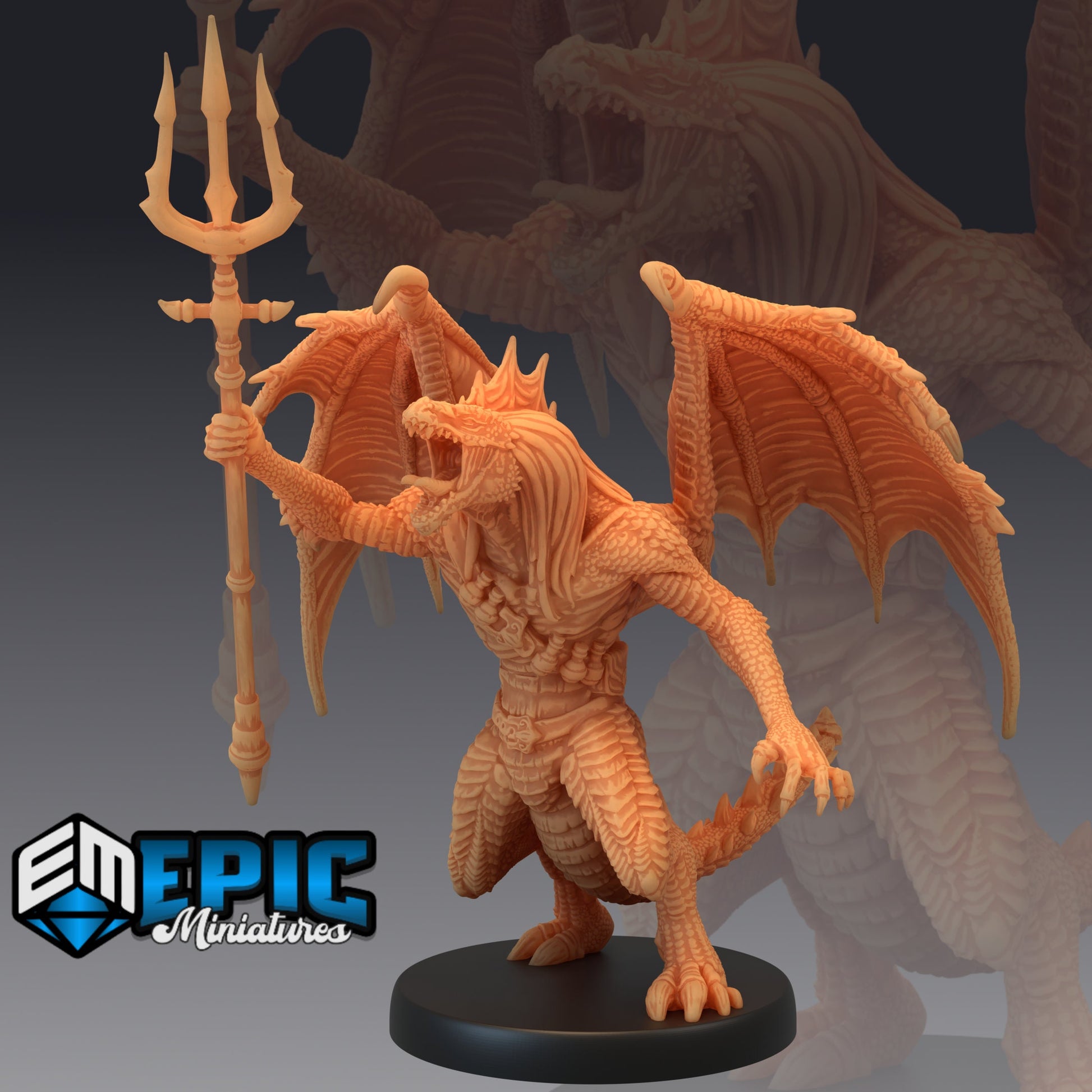 Draconic Demon Green - Epic Miniatures 