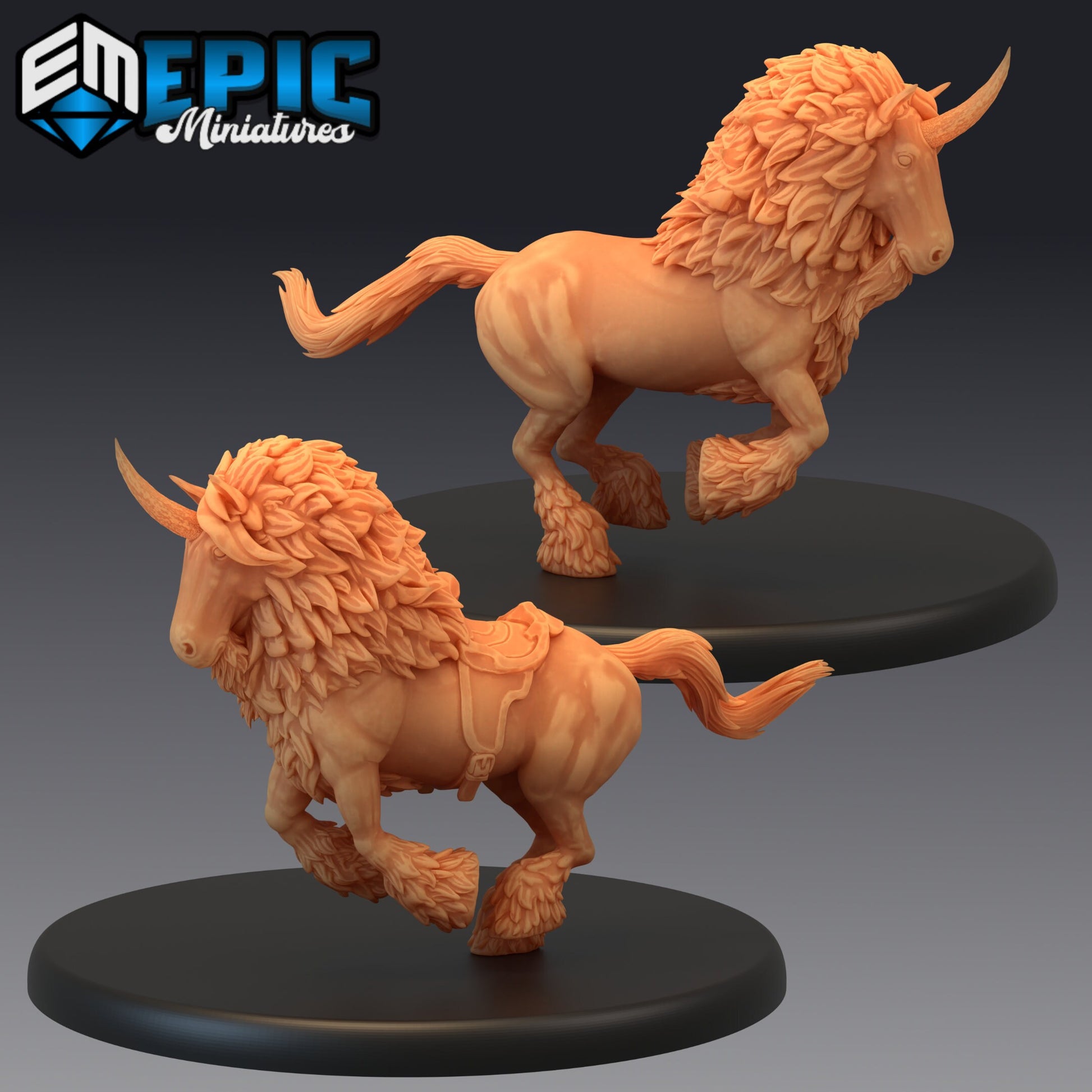 Manned Unicorn - Epic Miniatures 