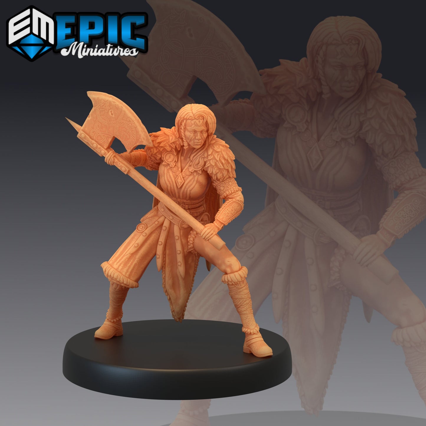 Barbarian Female - Epic Miniatures 